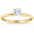 14k Yellow Gold 5/8Ct Round-Cut Solitaire Diamond Engagement Ring High Polished by DailySale