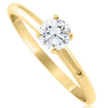 14k Yellow Gold 5/8Ct Round-Cut Solitaire Diamond Engagement Ring High Polished by DailySale