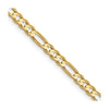 14k Yellow Gold Concave Open Chain for Men