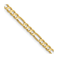 14k Yellow Gold Concave Open Chain for Men by Fine Color Jewels