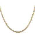 14k Yellow Gold Concave Open Chain for Men by Fine Color Jewels