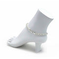 14k Yellow Gold Filled High Polish Finsh Rope Link Anklet 5mm 10'' White/Yellow by DailySale