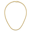 14K Yellow Gold Franco Chain 24-inch by Fine Color Jewels