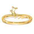14K Yellow Gold Lab Diamond Wrap Enhancer Ring by Fine Color Jewels