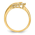 14K Yellow Gold Lab Diamond Wrap Enhancer Ring by Fine Color Jewels