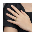 14k Yellow Gold Lab Grown Diamond Infinity Symbol Ring by Fine Color Jewels