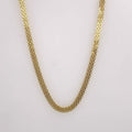 14K Yellow Solid Gold Round Bismark Chain Necklace 6MM by DailySale