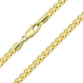 14K Yellow Solid Gold Round Box Link Chain Necklace by DailySale