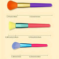 15-Pieces: Rainbow Color High Quality Makeup Brush Set by DailySale