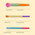 15-Pieces: Rainbow Color High Quality Makeup Brush Set by DailySale
