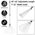 15-Teeth Expanding Stainless Steel Rake by DailySale
