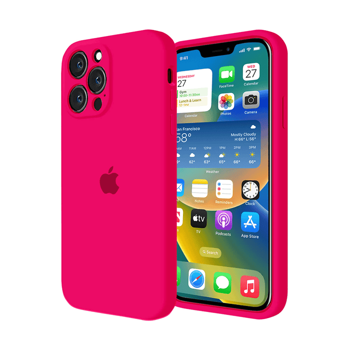 iPhone Camera Protection Silicone Case (Firefry Rose) by Vogueen