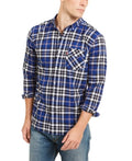 Levis Mens Plaid Button-Down Shirt, Med Marshmallow by Vanessa Jane