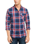 Levis Mens Plaid Button-Down Shirt, Med Marshmallow by Vanessa Jane