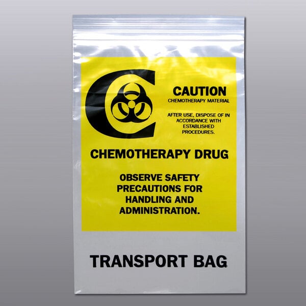 LK Packaging Manufacturer Varies Chemo Waste Bags 1/2 Gal. Clear PK500 3CUF5 by Pasteur Pharmacy