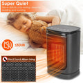 1500W Electric Space Heater Ceramic Heater Fan with 3 Modes Remote Control Digital Display by DailySale
