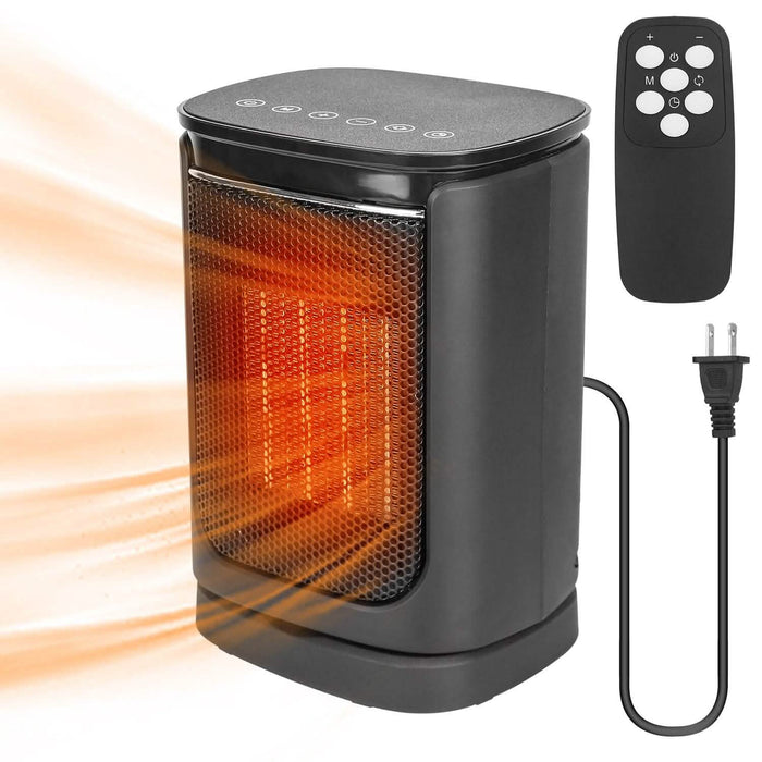 1500W Electric Space Heater Ceramic Heater Fan with 3 Modes Remote Control Digital Display by DailySale