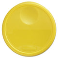 Rubbermaid Round Storage Container Lids, 13.5" Diameter, Yellow, Plastic