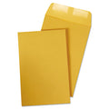 Quality Park Catalog Envelope, 28 lb Bond Weight Kraft, #1, Square Flap, Gummed Closure, 6 x 9, Brown Kraft, 100/Box