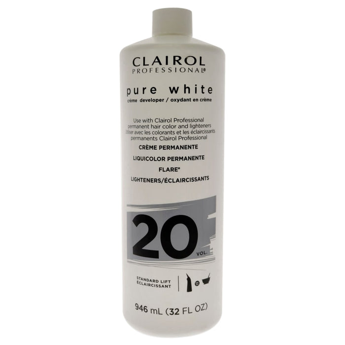 Clairol Professional Pure White 20 Volume Crème Developer, 32 Oz by Pasteur Pharmacy