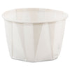Dart Paper Portion Cups, 2 oz, White, 250/Bag, 20 Bags/Carton