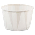 Dart Paper Portion Cups, 2 oz, White, 250/Bag, 20 Bags/Carton