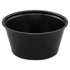 Dart Polystyrene Portion Cups, 2 oz, Black, 250/Bag, 10 Bags/Carton