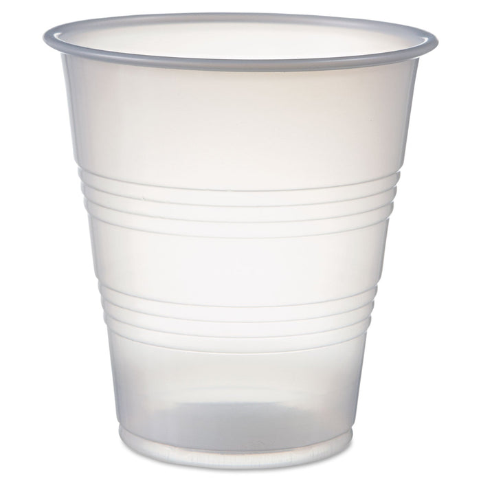 Dart High-Impact Polystyrene Cold Cups, Perfect Pak, 7 oz, Translucent, 750/Carton