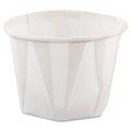 Dart Paper Portion Cups, 1 oz, White, 250/Bag, 20 Bags/Carton
