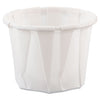 Dart Paper Portion Cups, 0.75 oz, White, 250/Bag, 20 Bags/Carton
