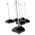Impact LobbyMaster Plastic Dust Pan, 12w x 37h, Plastic, Black Pan/White Handle