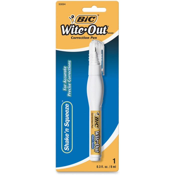 BIC Wite-Out Brand Shake 'n Squeeze Correction Pen - 6 Count - White by Pasteur Pharmacy