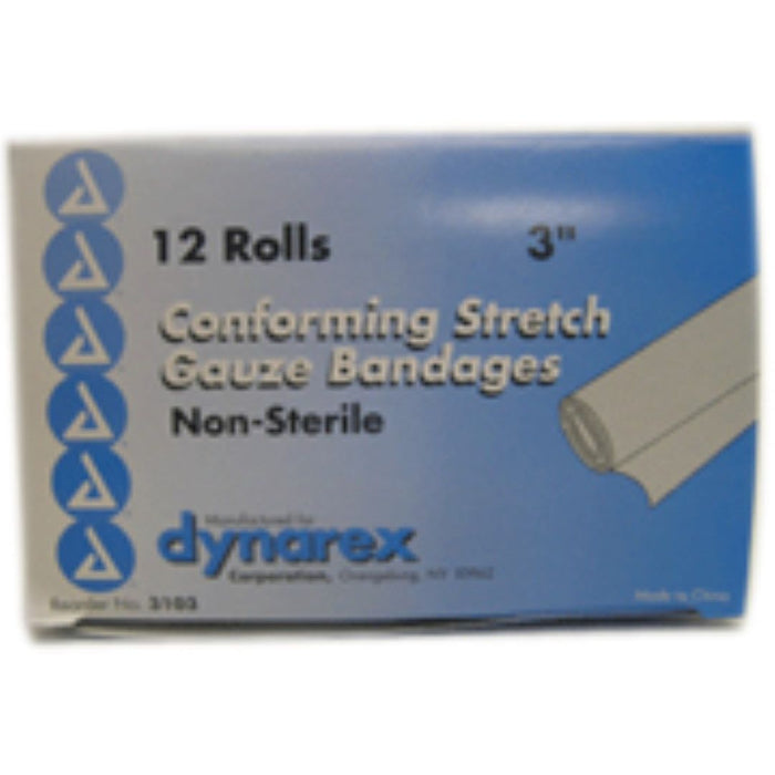 Dynarex Non-Sterile Conforming Stretch Gauze Bandages – Reliable Wound Care by Pasteur Pharmacy