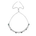 Created Green Emerald Tennis Bracelet by Fine Color Jewels