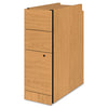 HON Narrow Pedestal, Left or Right, 3-Drawers: Box/Box/File, Legal/Letter, Harvest, 9.5" x 22.75" x 28"