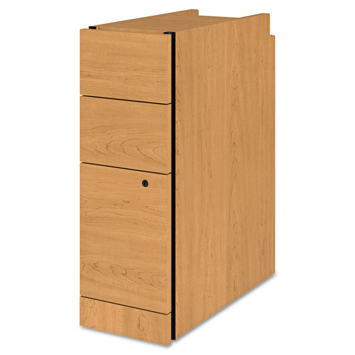 HON Narrow Pedestal, Left or Right, 3-Drawers: Box/Box/File, Legal/Letter, Harvest, 9.5" x 22.75" x 28"
