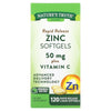 Nature's Truth® Zinc 50 mg Plus Vitamin C – Rapid Release Liquid Softgels