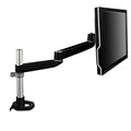3M Dual Monitor Swivel Arm, 360 Degree Rotation, +15 Degree/-90 Degree Tilt, 180 Degree Pan, Black/Gray, Supports 30 lb