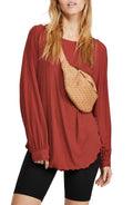 Free People Shimmy Shake Oversized Ribbed Tunic Top by Vanessa Jane