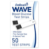 Embrace WAVE Blood Glucose Test Strips, Box Of 50