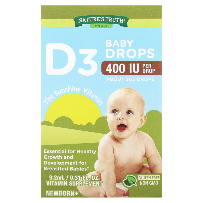 Nature's Truth Vitamin Baby Drops 400 Iu Vitamin D3 0.31 Fl Oz by Pasteur Pharmacy