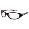 KleenGuard V40 HellRaiser Safety Glasses, Black Frame, Clear Lens