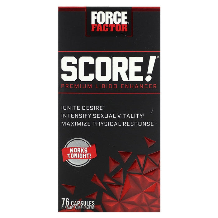 Force Factor Score! Premium Libido Enhancer, 76 Capsules by Pasteur Pharmacy