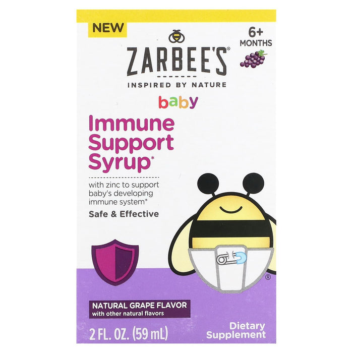 Zarbee's® Baby Immune Support Syrup – Natural Grape Flavor (2 fl oz / 59 ml) by Pasteur Pharmacy