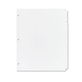 Avery Write and Erase Plain-Tab Paper Dividers, 5-Tab, 11 x 8.5, White, 36 Sets