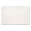 Cardinal Paper Insertable Dividers, 5-Tab, 11 x 17, White, Clear Tabs, 1 Set