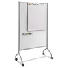 Safco Impromptu Magnetic Whiteboard Collaboration Screen, 42w x 21.5d x 72h, Gray/White