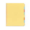 Avery Write and Erase Plain-Tab Paper Dividers, 8-Tab, 11 x 8.5, Multicolor, 24 Sets