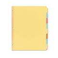 Avery Write and Erase Plain-Tab Paper Dividers, 8-Tab, 11 x 8.5, Multicolor, 24 Sets