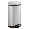 Safco Step-On Medical Receptacle, 12.5 gal, Stainless Steel